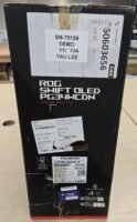 [開箱品] ROG Swift OLED PG34WCDN 電競螢幕  34”丨WQHD 3440x1440丨QD-OLED 面板丨 1800R 曲率丨360Hz丨0.03ns丨搭載 BlackShield™ 薄膜丨VESA DisplayHDR™ 500 True Black 規範丨ASUS OLED Care Pro 丨Neo 近接感測器 (MO-AG34WCE/LB-MON) SN:W1LMAS018397 #3年保養  #開箱品請保留單據及購買電郵