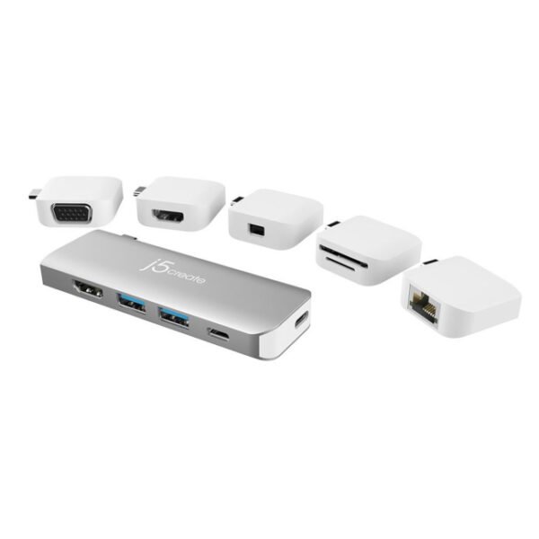 j5create 11合1 磁吸式模組化設計 USB-C 轉接器 (UH-JCD389) [台灣製造] [1 年保養]