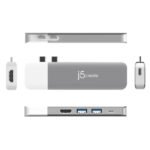 j5create 11合1 磁吸式模組化設計 USB-C 轉接器 (UH-JCD389) [台灣製造] [1 年保養]