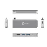 j5create 11合1 磁吸式模組化設計 USB-C 轉接器 (UH-JCD389) [台灣製造] [1 年保養]