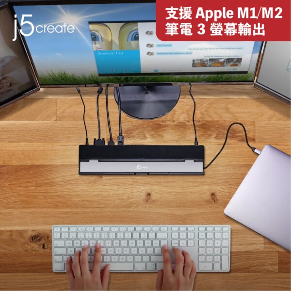 j5create 13 合 1 功能、三顯示輸出 USB-C 擴充座 (UH-JCD543) [台灣製造]