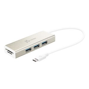 j5create USB-C 3-Port Hub 及 SD & Micro SD 讀卡器 (UH-JCH347) [台灣製造]