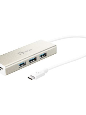 j5create USB-C 3-Port Hub 及 SD & Micro SD 讀卡器 (UH-JCH347) [台灣製造]