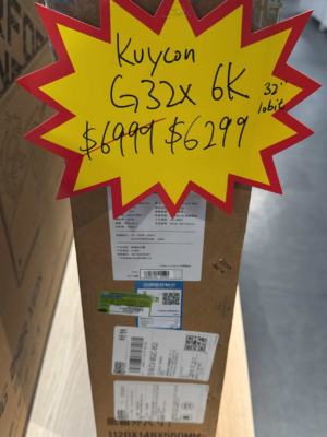 [全新, 包裝破損] Kuycon G32X 6K 專業顯示器連可調節式支架 (MO-KG32XS + LB-MON) SN: GKEBKC567 202609  #3年保養