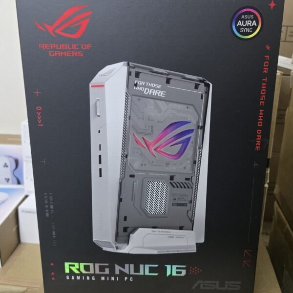 [開箱品] ASUS ROG NUC 16 電競迷你電腦 Ultra9 290HX丨RTX 5080 16G丨DDR5 32GB丨1TB PCIe M.2 SSD丨 白色丨Windows 11 Home  (CS-AN16R9B/LB-PCNB) SN:SAC001730AG5 #3年保用 #開箱品請保留單據及購買電郵