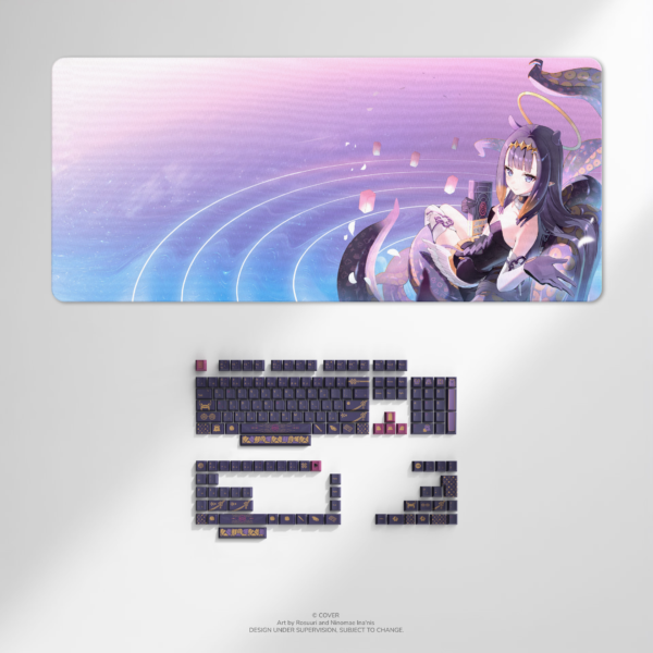 [預購商品，預計2026年Q4到貨] [HYTE x Ninomae Ina'nis] Ninomae Ina'nis Y70 Touch | HYTE Ninomae Ina'nis 一伊那爾栖 鍵帽及桌墊套裝 (CA-HY70TIN/ KB-HINAB)