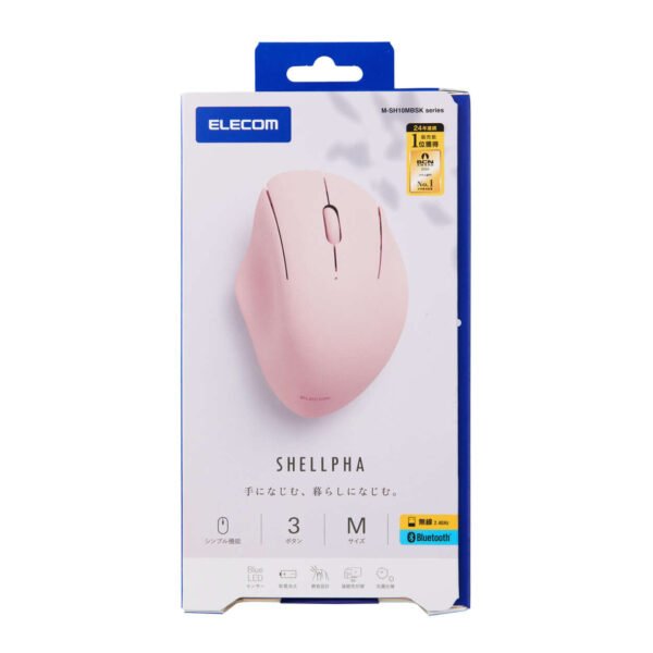 ELECOM SHELLPHA 無線3鍵靜音滑鼠 (S號/M號) (白色/粉色) (ME-ESH11BW/M-SH11MBSKWH) (ME-ESH11BP/M-SH11MBSKPN) (ME-ESH10BW/M-SH10MBSKWH) (ME-ESH10BP/M-SH10MBSKPN) #1年保固