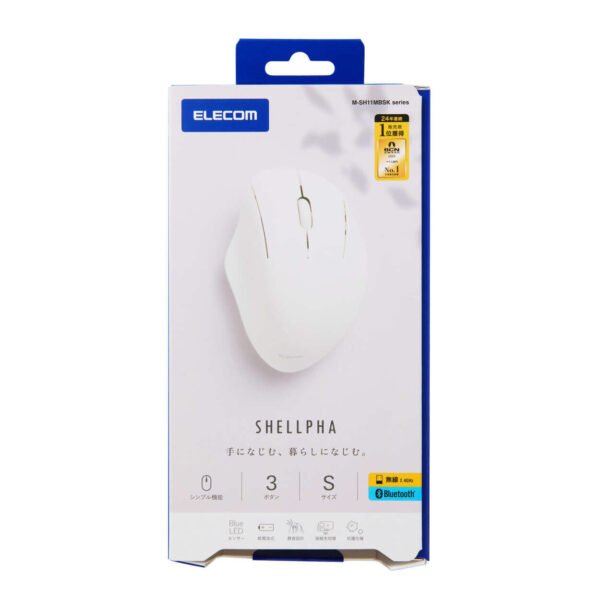 ELECOM SHELLPHA 無線3鍵靜音滑鼠 (S號/M號) (白色/粉色) (ME-ESH11BW/M-SH11MBSKWH) (ME-ESH11BP/M-SH11MBSKPN) (ME-ESH10BW/M-SH10MBSKWH) (ME-ESH10BP/M-SH10MBSKPN) #1年保固