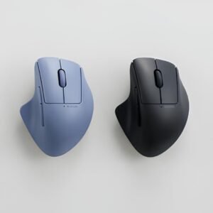 ELECOM SHELLPHA 無線5鍵靜音滑鼠 (M號) (黑色/海軍藍) (ME-ESH30BB/M-SH30MBSKBK) (ME-ESH30BN/M-SH30MBSKNV) #1年保固