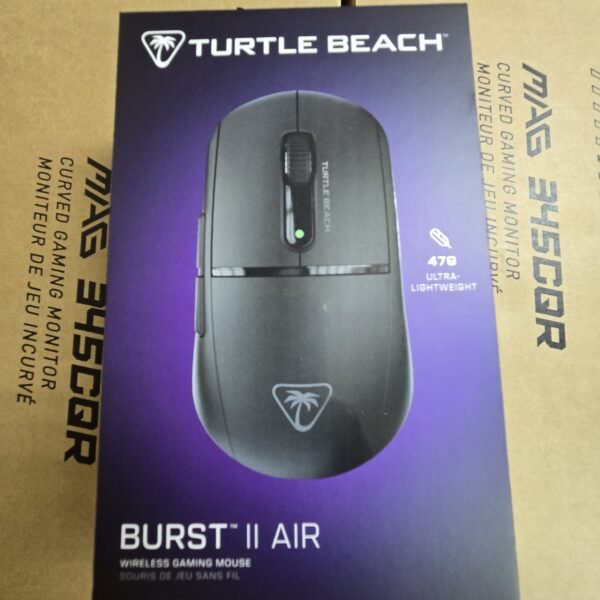[開箱品] Turtle Beach® Burst II Air - 對稱式無線光學電競滑鼠 - 黑色 (ME-RB2ABK)  SN:C21010MO1201041 #1年保養 #開箱品請保留單據及購買電郵