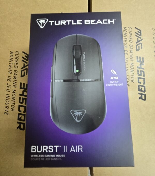 [開箱品] Turtle Beach® Burst II Air - 對稱式無線光學電競滑鼠 - 黑色 (ME-RB2ABK)  SN:C21010MO1201041 #1年保養 #開箱品請保留單據及購買電郵