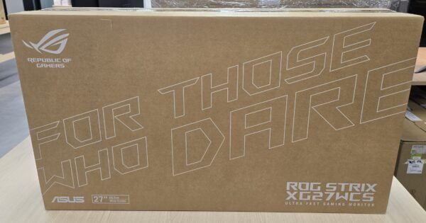 [開箱品] ASUS ROG Strix XG27WCS USB Type-C 電競顯示器 – 27吋 2560x1440，曲面，180Hz（144Hz 以上），1ms（GTG），Fast VA，Extreme Low Motion Blur，USB Type-C，FreeSync，DisplayWidget Center，三腳架插孔，HDR (MO-AX27WCS+LB-MON)